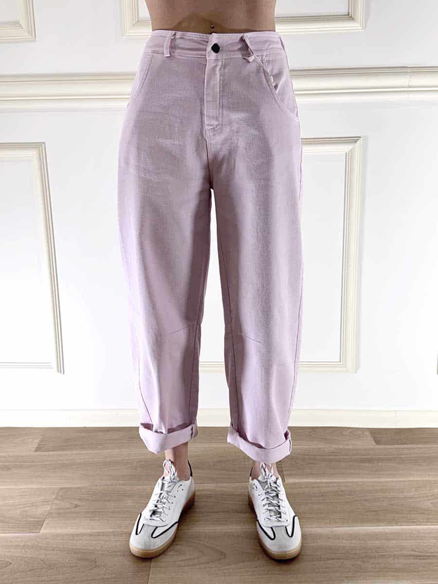 PANTALONE CARROT ART. PA5184/PE26 - MOTEL - S, ROSA PASTELLO