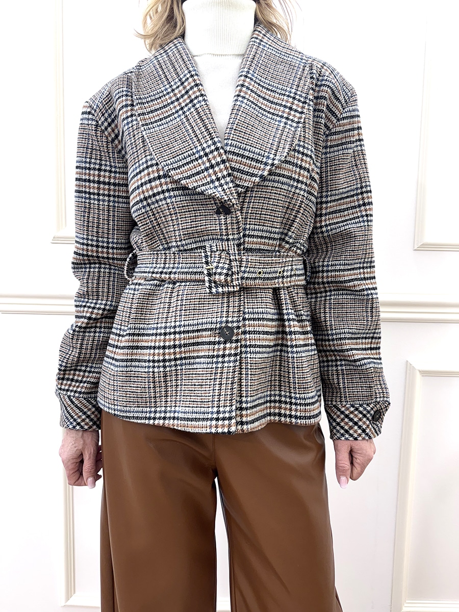 GIACCA CHECK ART. 26B1432  - TENSIONE IN