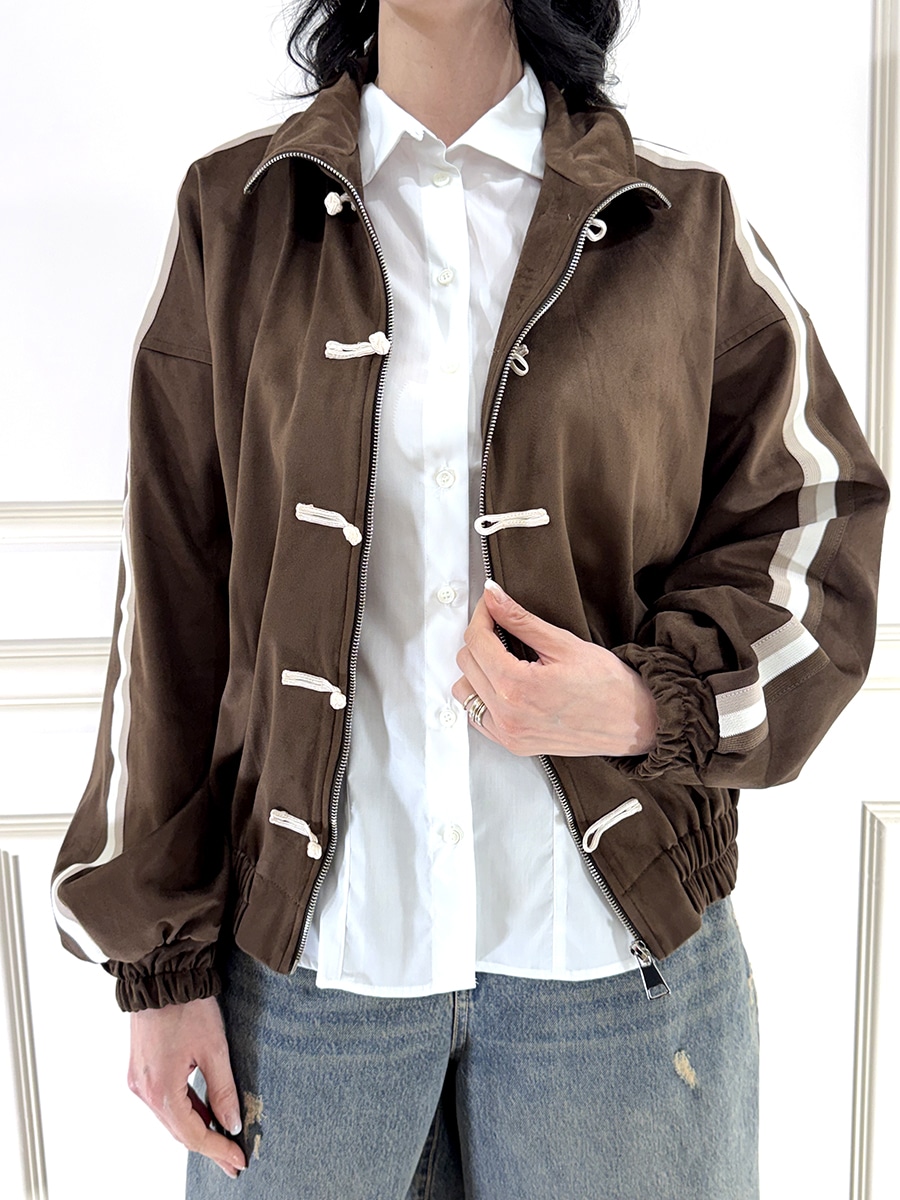 BOMBER SIMIL SUEDE ART.  26B4007 - TENSIONE IN - MORO