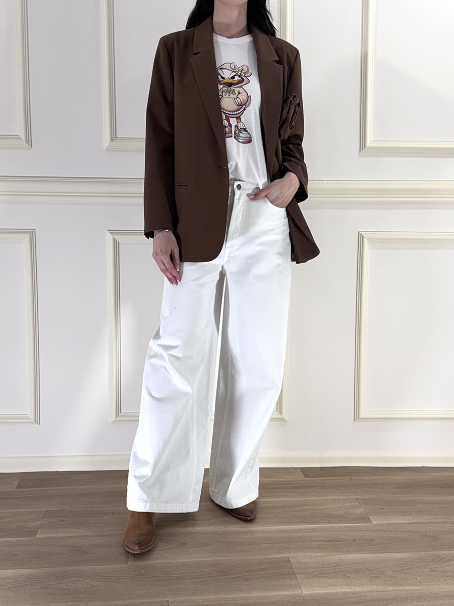 BLAZER CON SPILLA ART. TAB0370- VICOLO - MORO