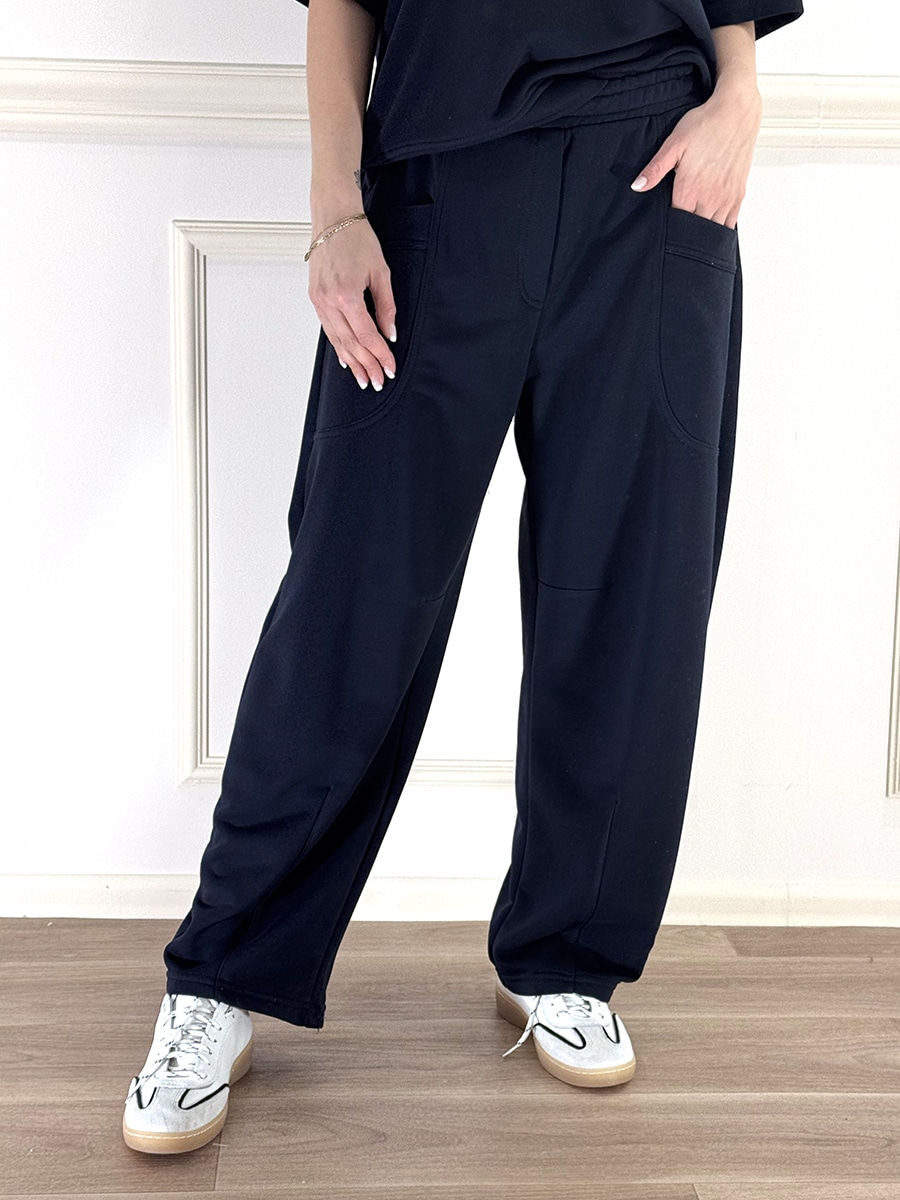 PANTALONE CON ELASTICO ART. 26P3839 - MOTEL - Blu, M