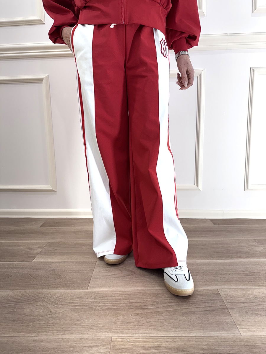PANTALONE GINNICO BICOLOR ART. 38816G - MOTEL - ROSSO, M