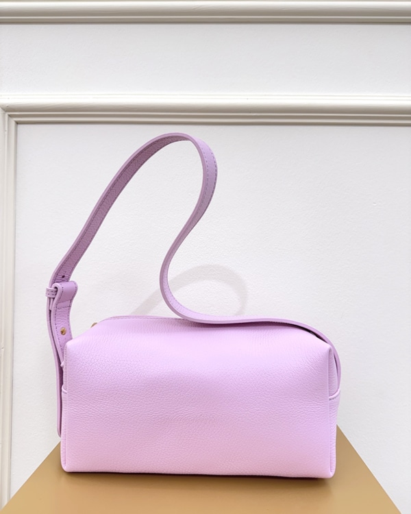 BORSA A SPALLA IN PELLE ART. 4824 - ROSA