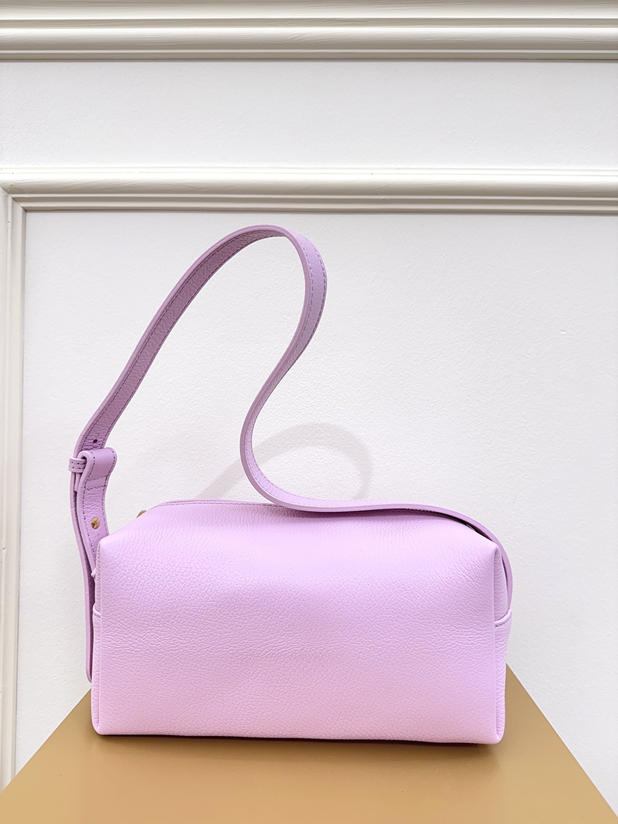 BORSA A SPALLA IN PELLE ART. 4824 - ROSA