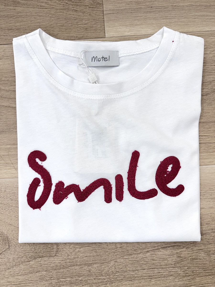 T-SHIRT CON SCRITTA ART. FITM12-MOTEL - ROSSO