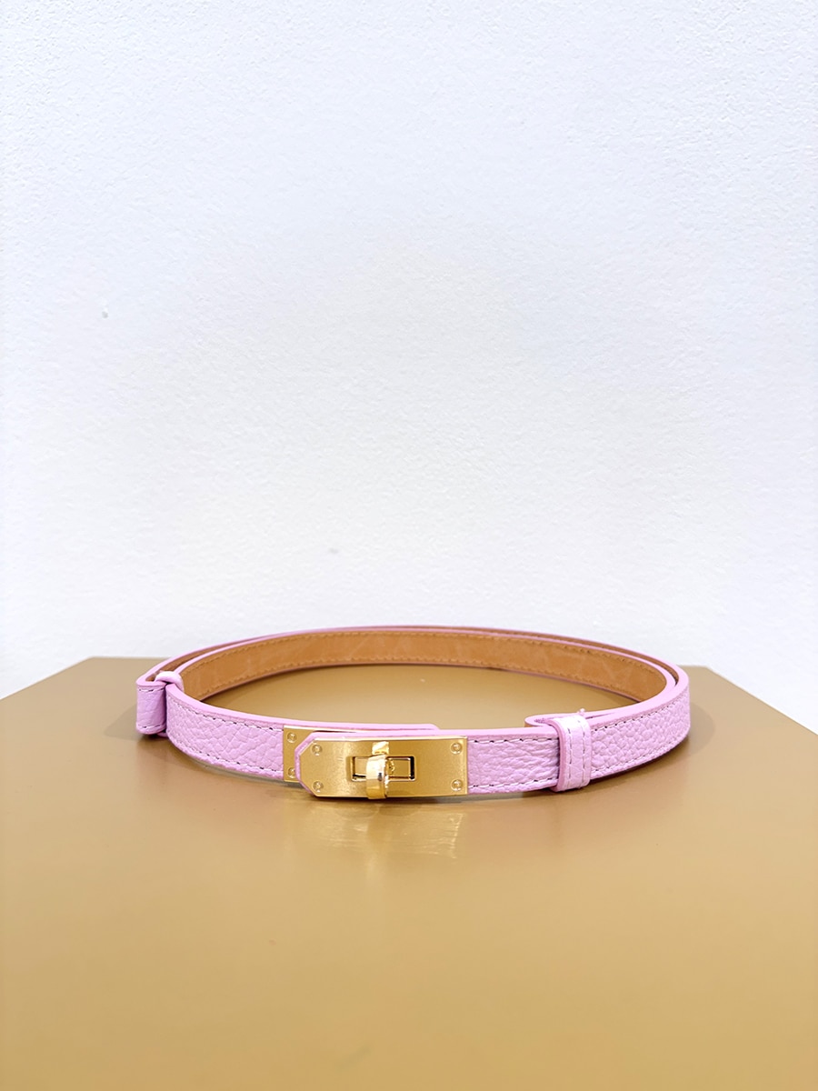 CINTURA REGOLABILE CON CHIUSURA DORATA PICCOLA ART. 4887 - ROSA