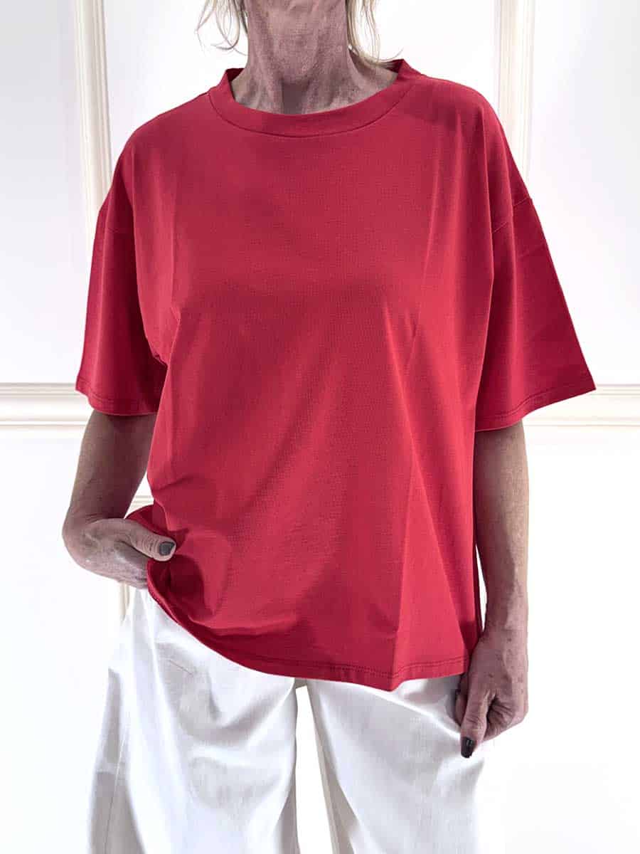 T-SHIRT OVER ART. 11935 - SUSY MIX - ROSSO