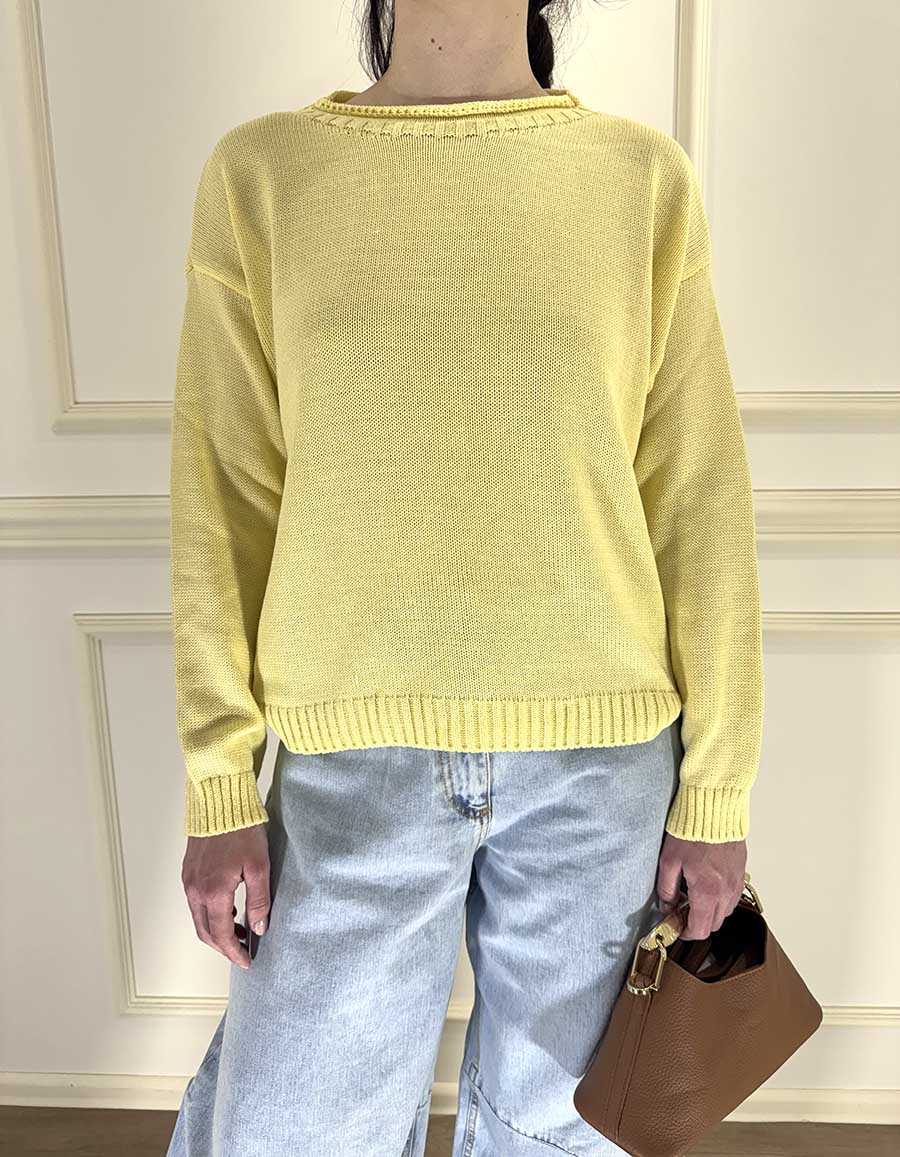 MAGLIA IN MAGLIA ART. 26136 - GIALLO