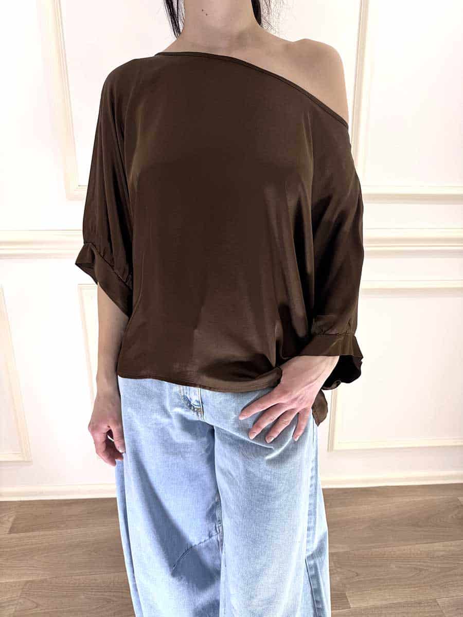 BLUSA SATIN EFFETTO SETA ART. G146B22R - CAFFè, M