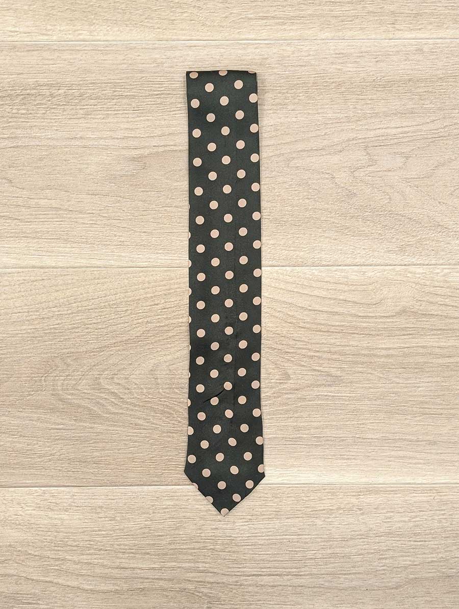 CRAVATTE FANTASIA ART. 2003 - A POIS VERDE