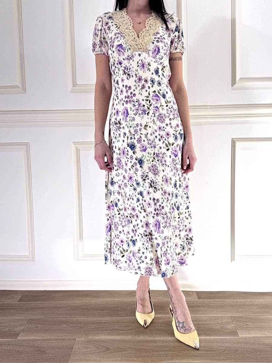 ABITO FLOREALE CON PIZZO ART.  AMHC1MA      - DIXIE