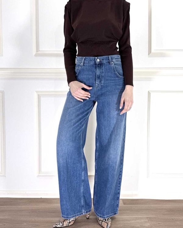 MAGLIA CROP MANICA LUNGA CON SPALLINE ART. 4AB4011 - VICOLO