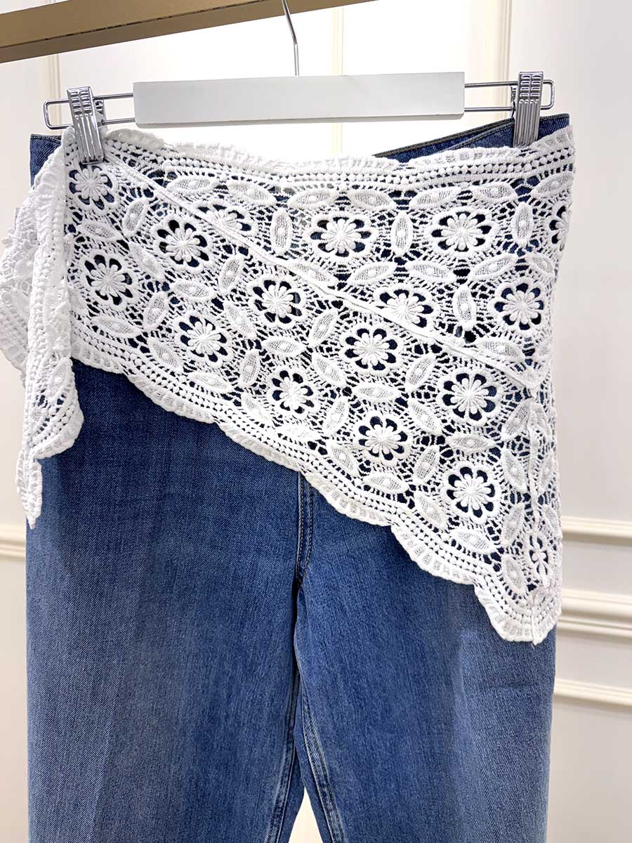 BANDANA CROCHET ART. 2055 - BIANCO