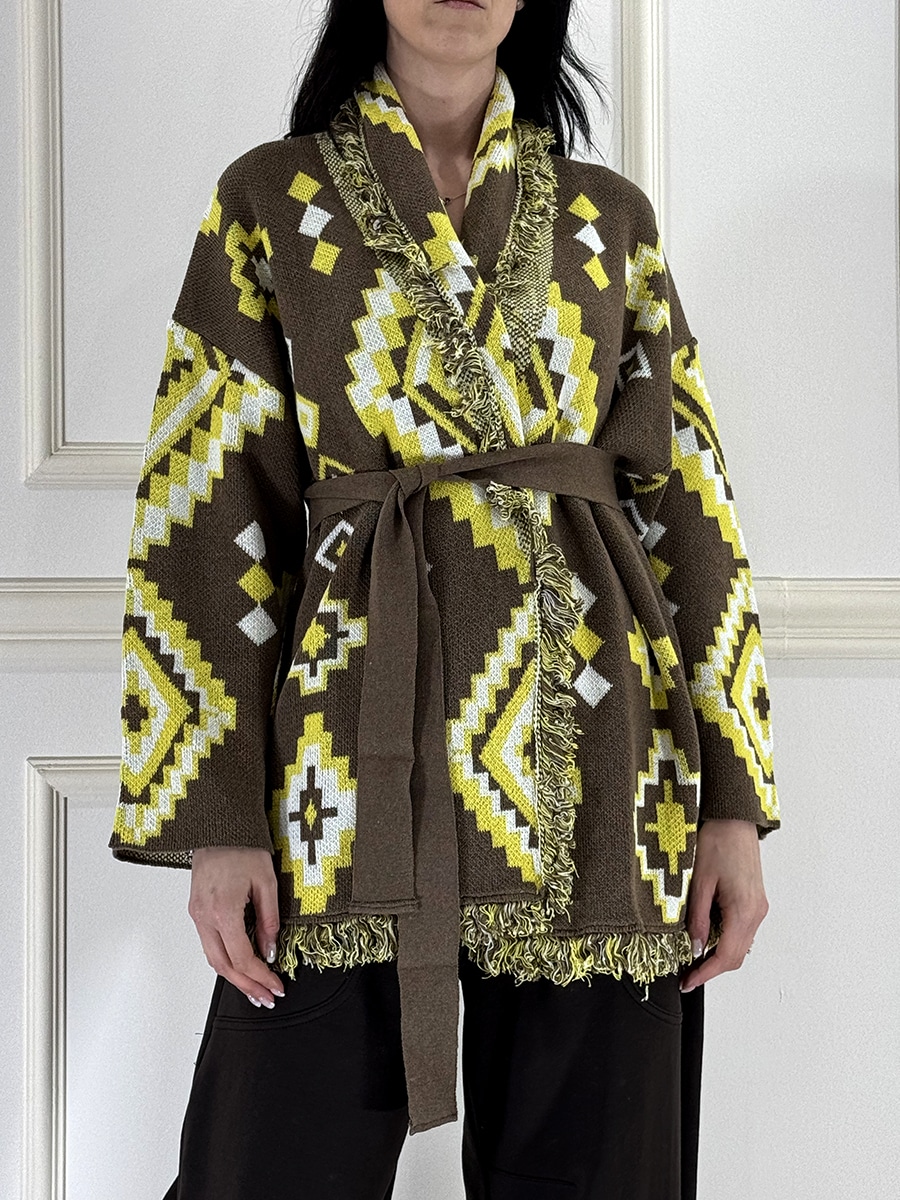 CABAN FANTASIA CON FUSCIACCA ART. 7AB7064 - VICOLO - GIALLO