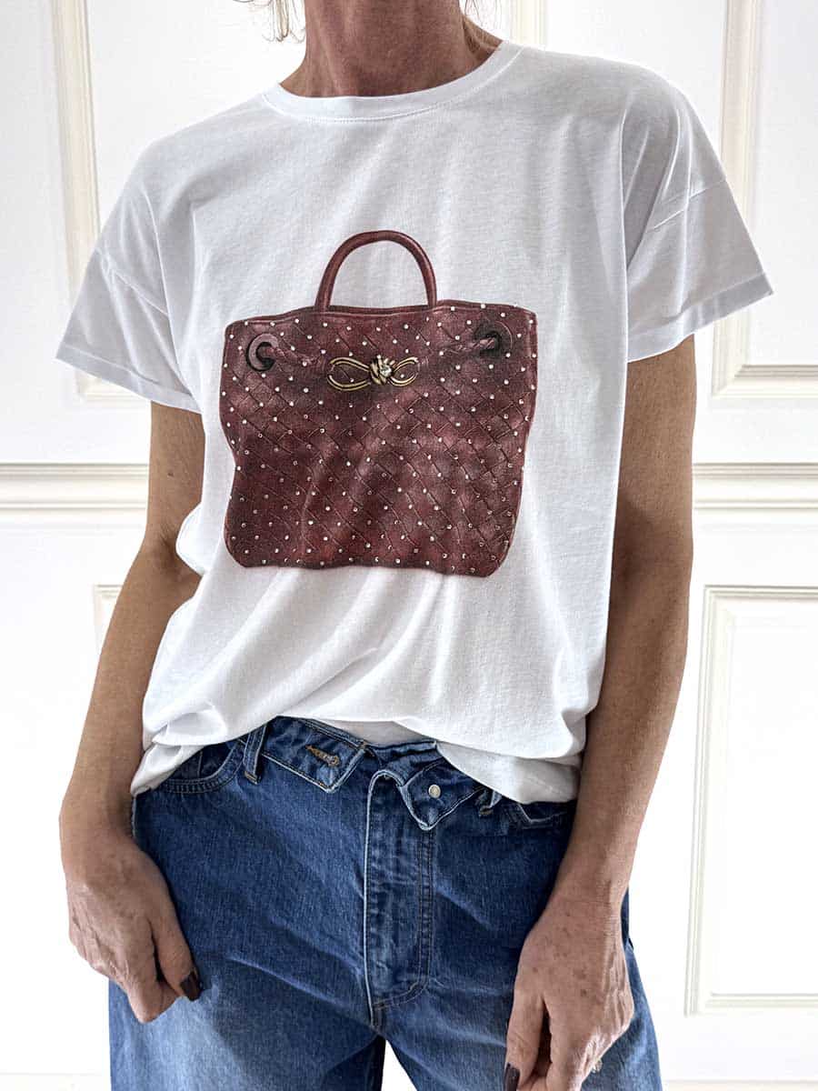 T-SHIRT STAMPA ART. 26M4350 - TENSIONE - ROSSO