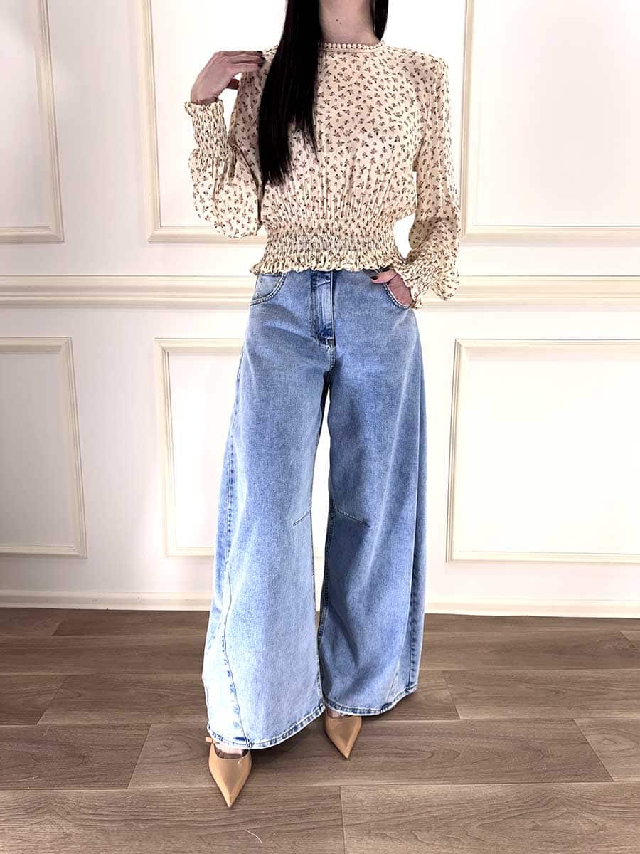 BLUSA FLOREALE ART. S2W6C693 - TENSIONE IN