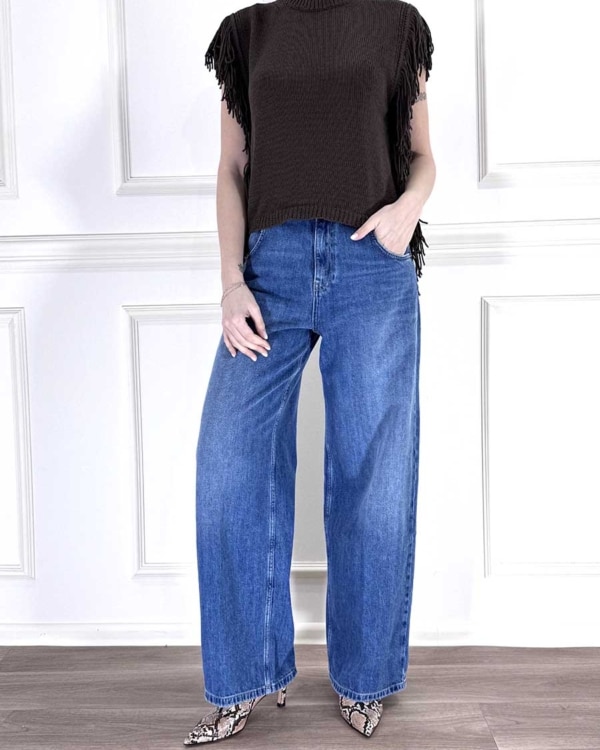 GILET CON FRANGE ART. 261PA5512 - MOTEL