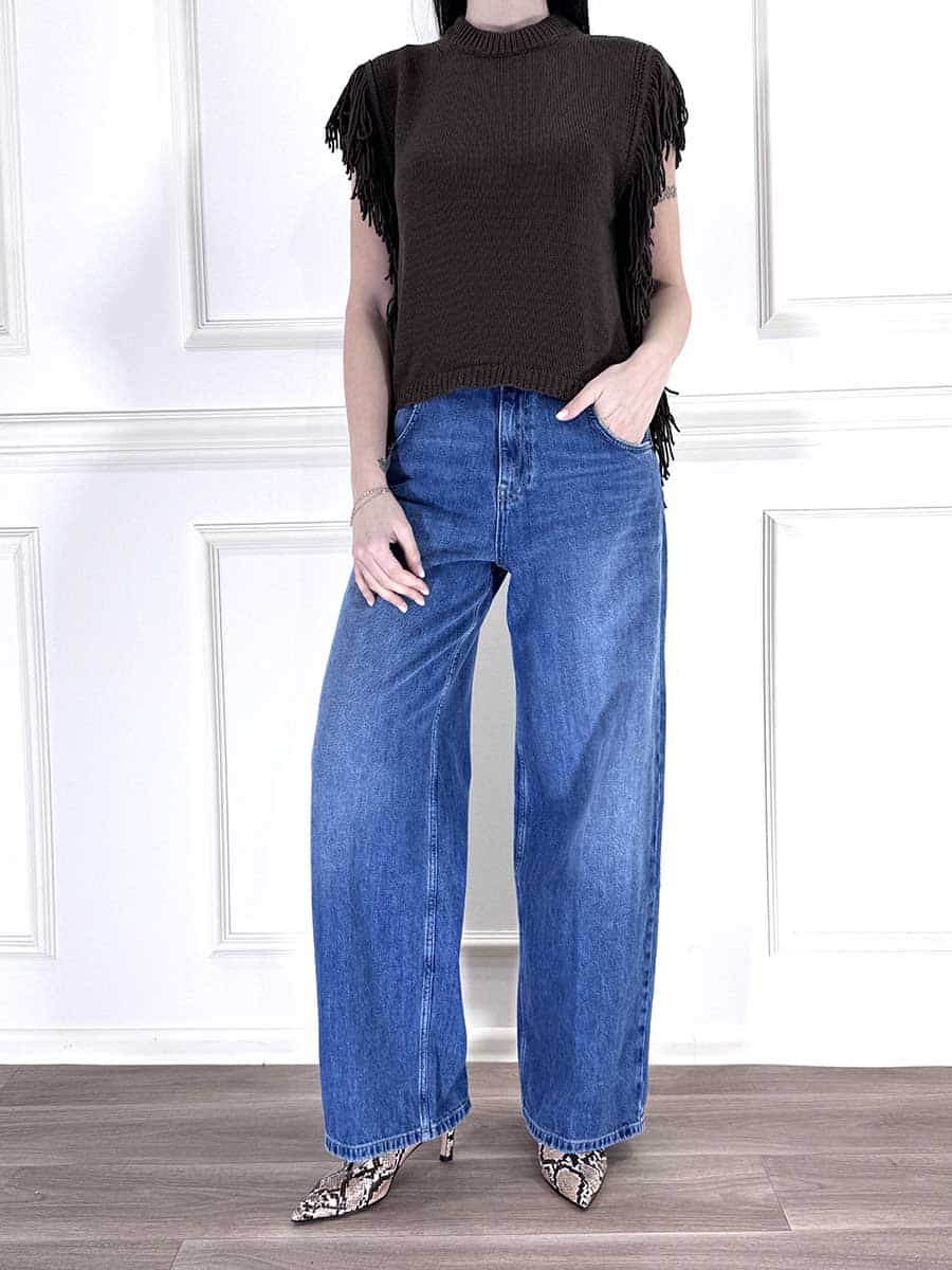 GILET CON FRANGE ART. 261PA5512 - MOTEL