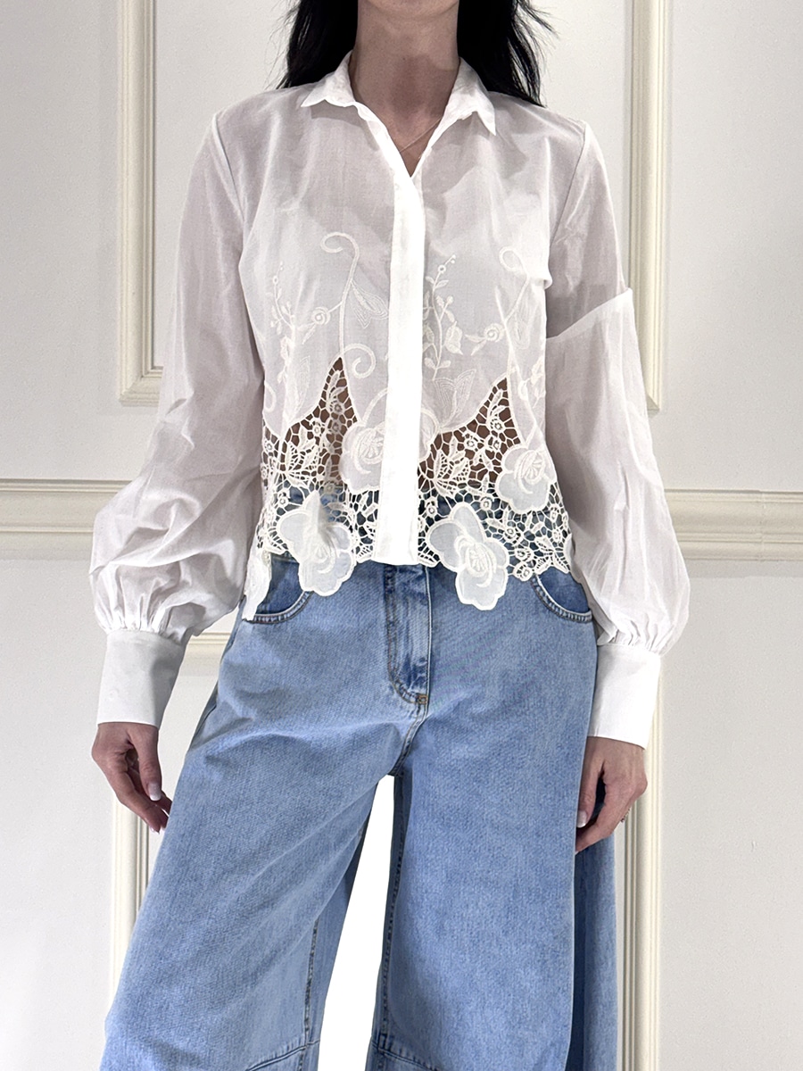 CAMICIA CON RICAMI ART. S26C667 - MOTEL