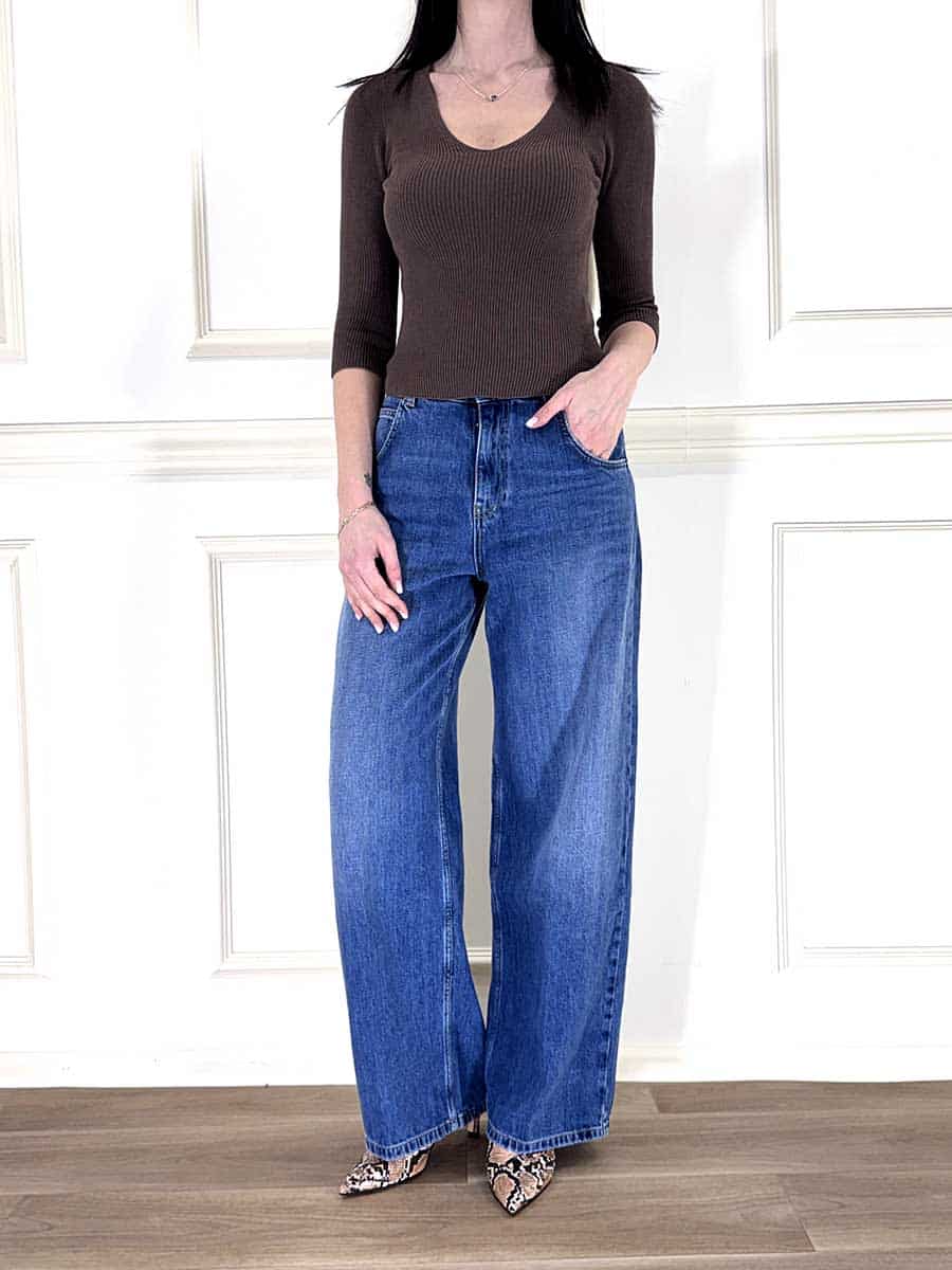 MAGLIA SLIM A COSTE ART. 7AB7078 - VICOLO