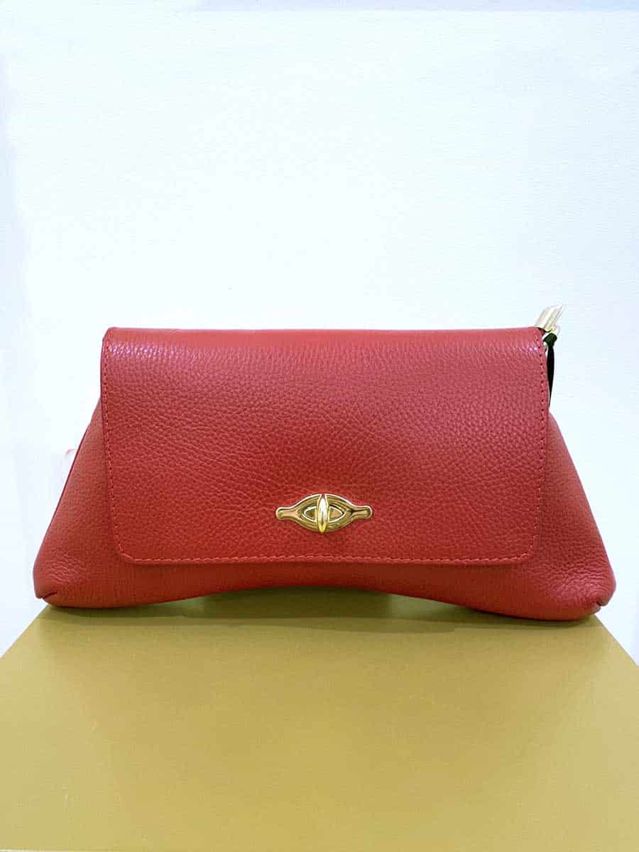 CLUTCH IN PELLE ART.  4886 - ROSSO