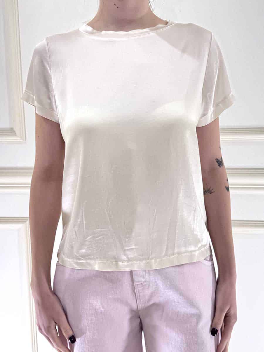 T-SHIRT IN SATIN ART. C821B97Q/PE26PR - MOTEL - BURRO, S