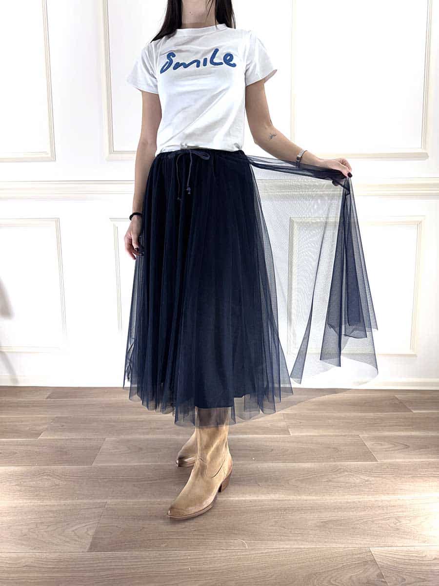 GONNA LUNGA IN TULLE ART. 38821 - TENSIONE IN