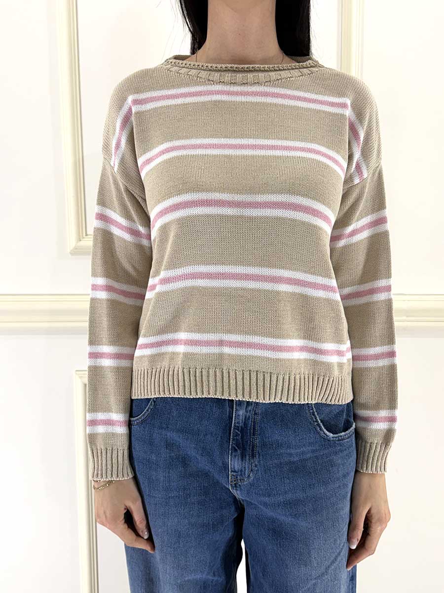 MAGLIA RIGHE ART. 26177PL - MOTEL - CORDA