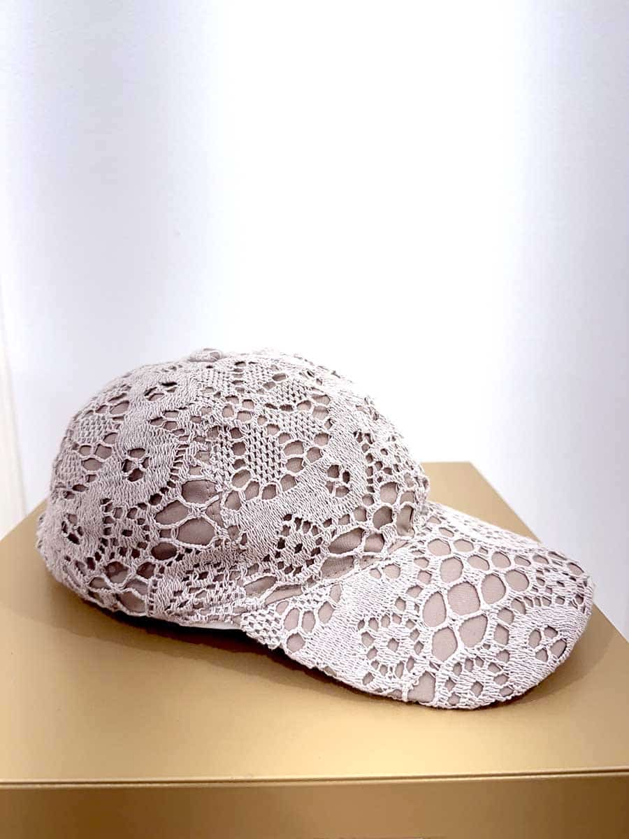 CAPPELLINO BASEBALL IN CROCHET ART. 624CC - SUSY MIX - BEIGE