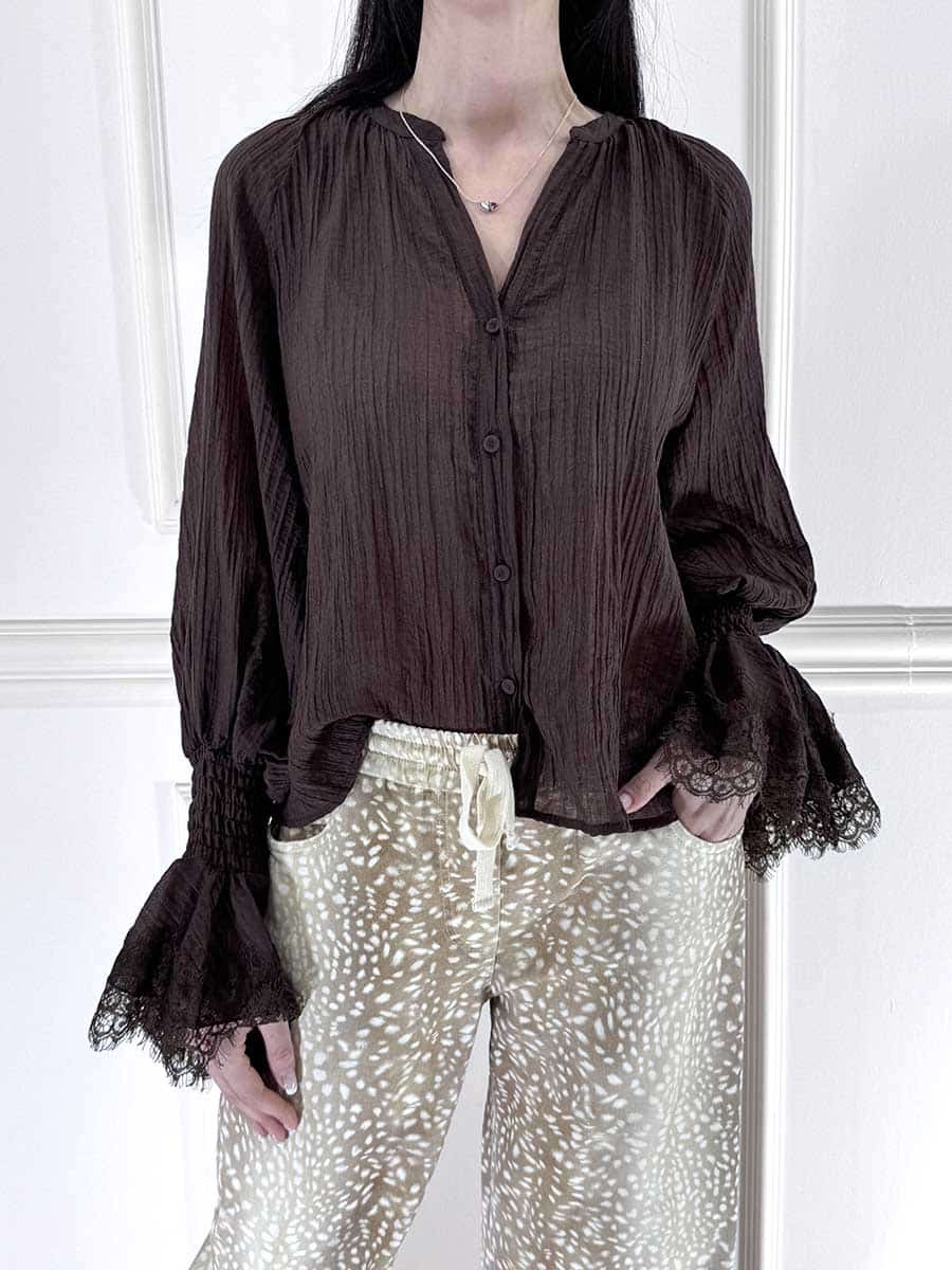 CAMICIA IN LYOCELL ART. S26C328 - MOTEL - MORO