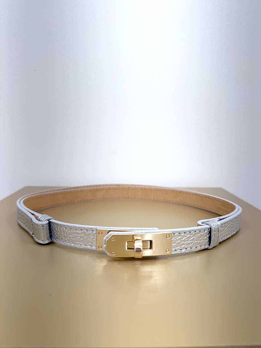CINTURA REGOLABILE CON CHIUSURA DORATA PICCOLA ART. 4887 - ARGENTO