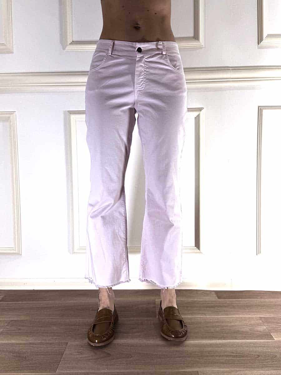 PANTALONE CROPPED ART. PA5155 -MOTEL - ROSA, XS