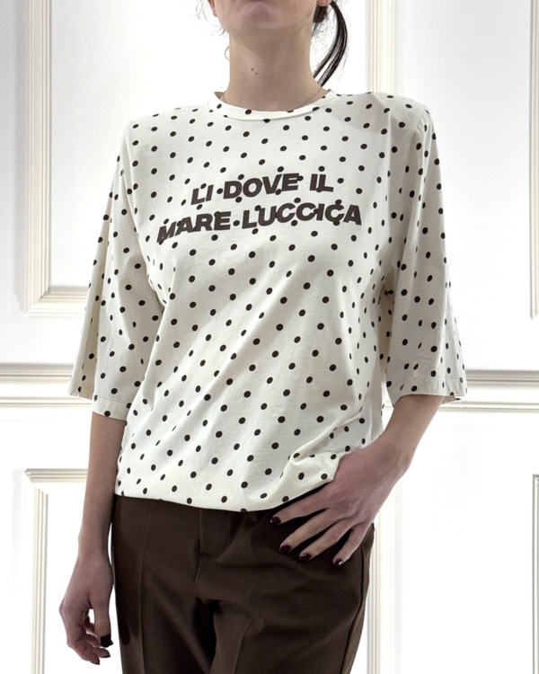 T-SHIRT CON BOLLE E SPALLINE ART. D02E0670 - 34256FO1773 - PHILIA LOFT