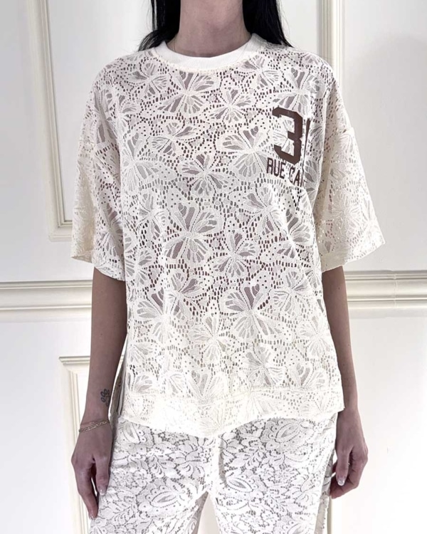 T-SHIRT IN PIZZO ART. 26M4168 - MOTEL