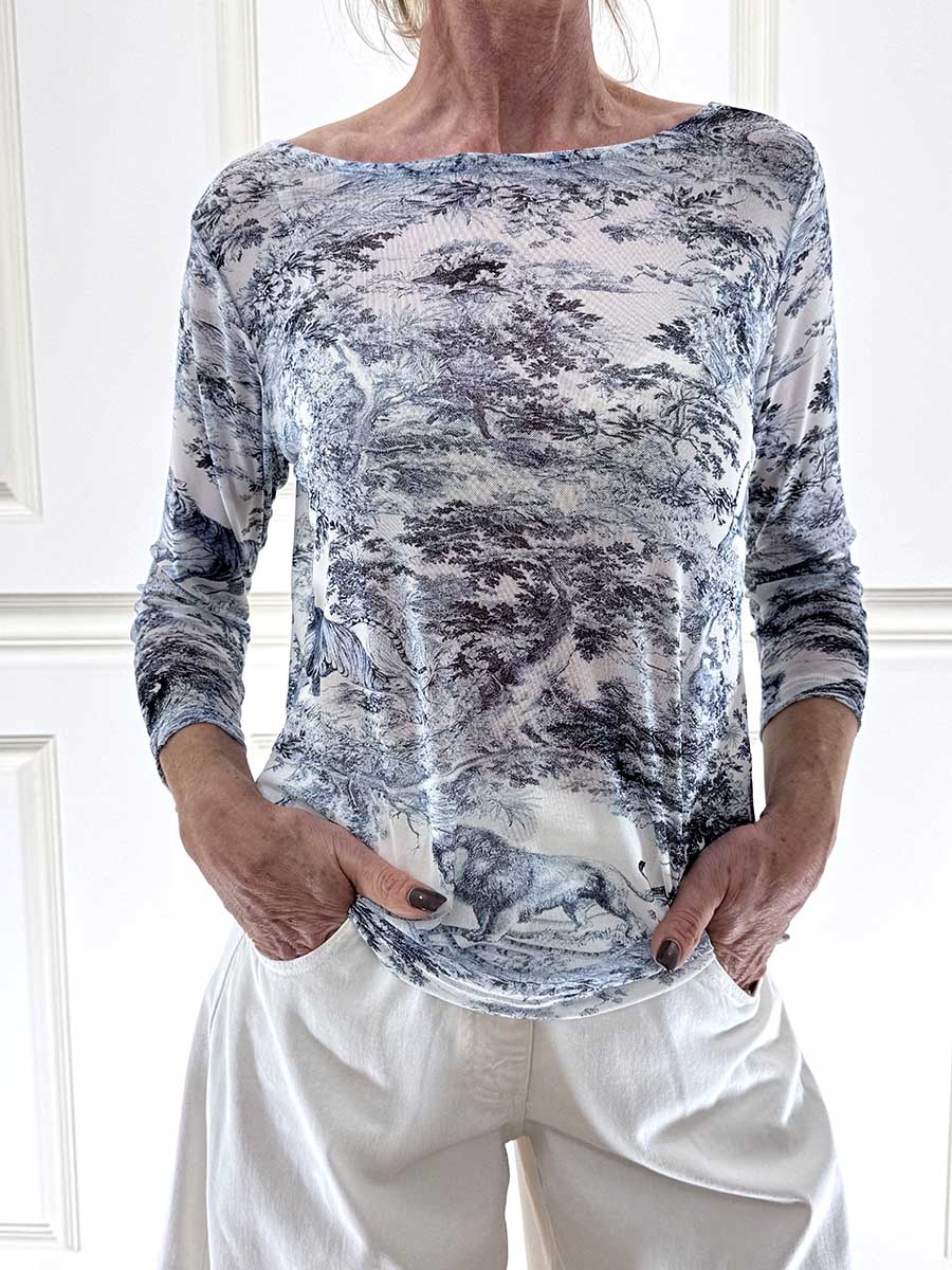 MAGLIA IN TULLE FANTASIA ART. 38936 - TENSIONE IN - S