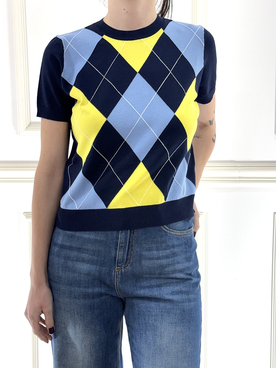 MAGLIA MEZZA MANICA ROMBI ART. P6HMJ04A418 - MOTEL