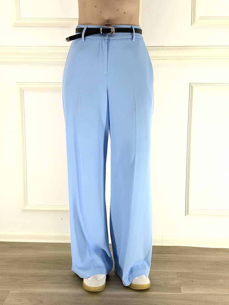 PANTALONE FLUIDO AZZURRO ART. 26P3142  - MOTEL