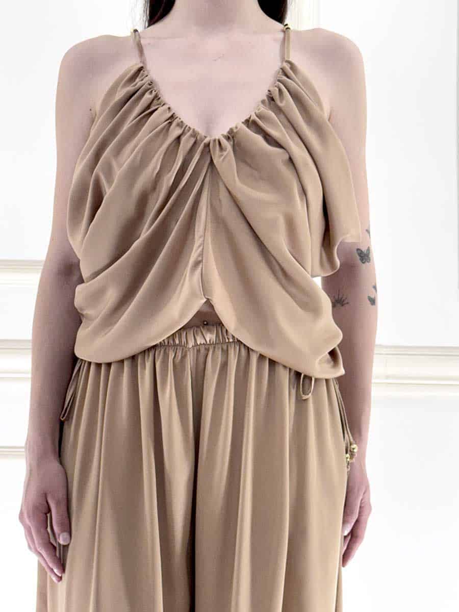 TOP DRAPPEGGIO ART. 28T070PE26N - SUSY MIX - SAFARI, M