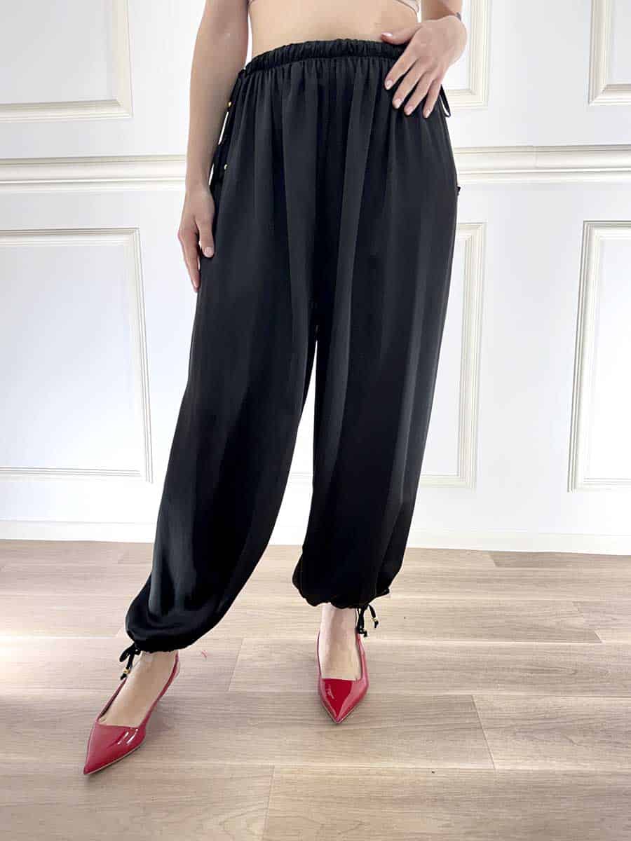 PANTALONE BALLOON ART. 28P181PE26N - SUSY MIX - NERO, S