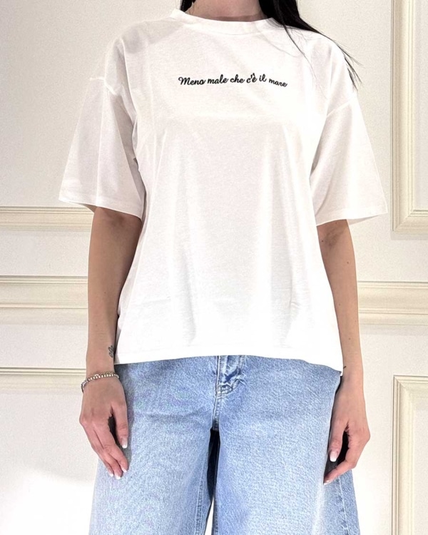 T-SHIRT CON SCRITTA ART. 12167 - SUSY MIX