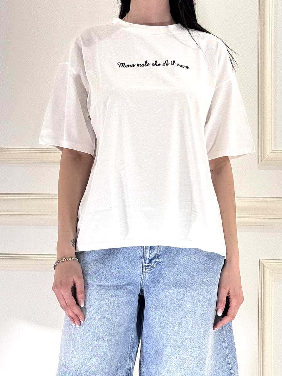 T-SHIRT CON SCRITTA ART. 12167 - SUSY MIX
