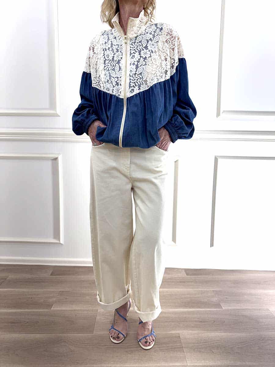 BOMBER PIZZO E CHAMBRAY ART. TAB2066 - VICOLO - S