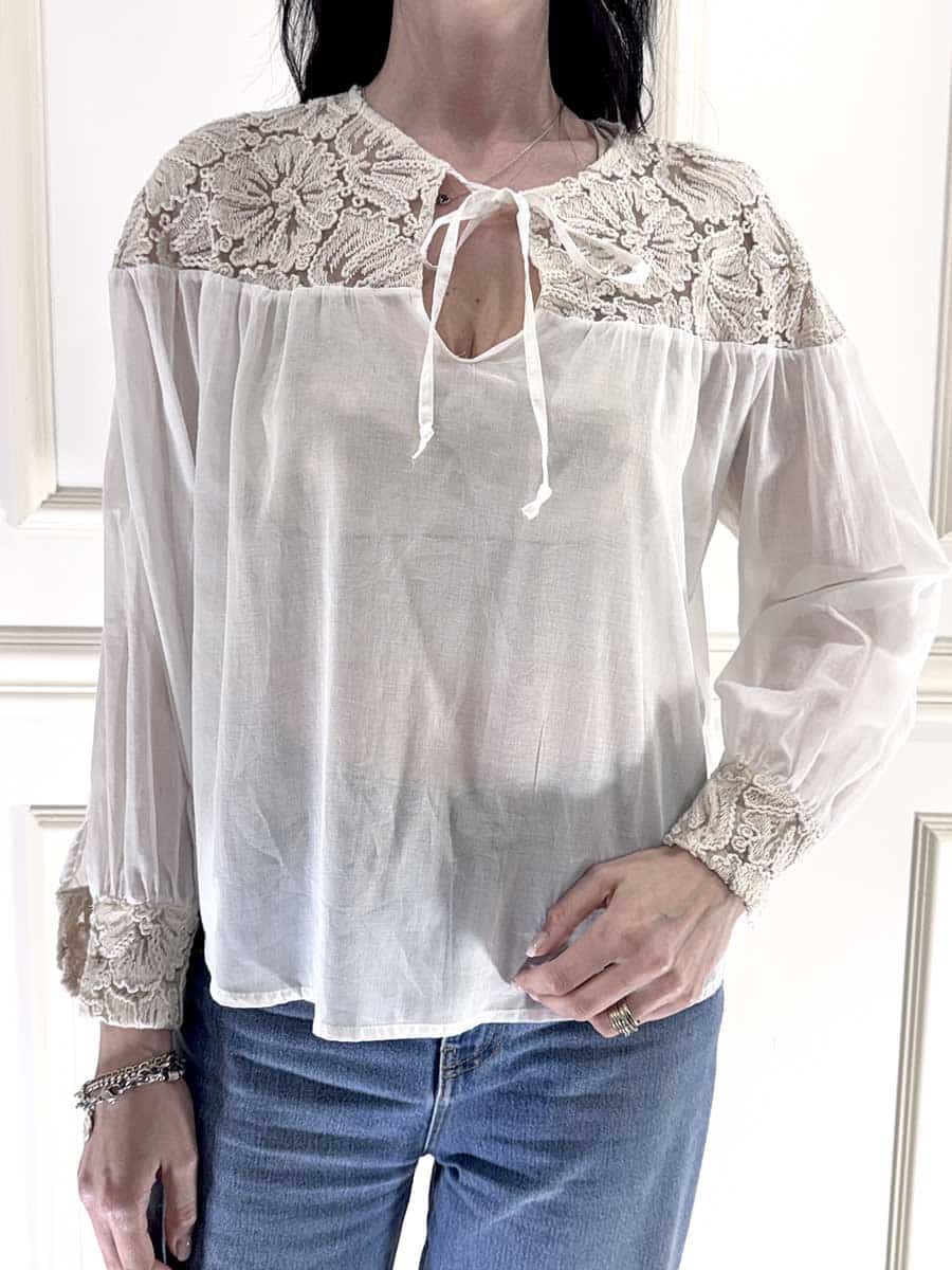 BLUSA RICAMO ART. 33119 - SUSY MIX