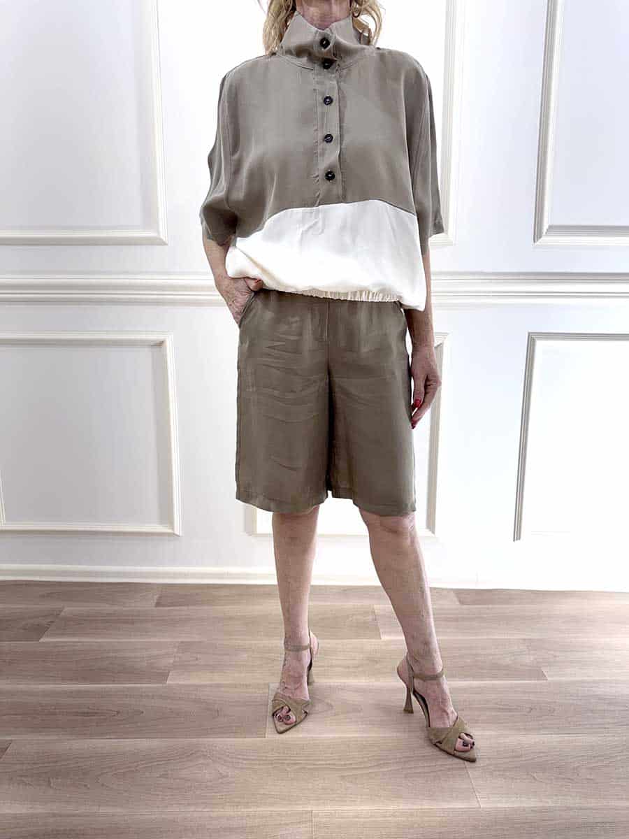 FELPA BICOLOR IN CUPRO ART. 26M4721 - TENSIONE IN