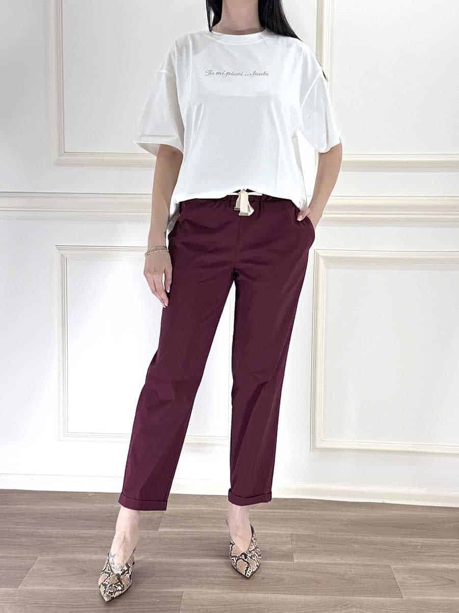 T-SHIRT CON SCRITTA ART. 121691 - SUSY MIX