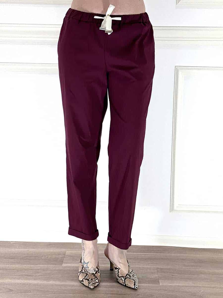 PANTALONE IN COTONE ART. TAB1761 - VICOLO - rosso india, L