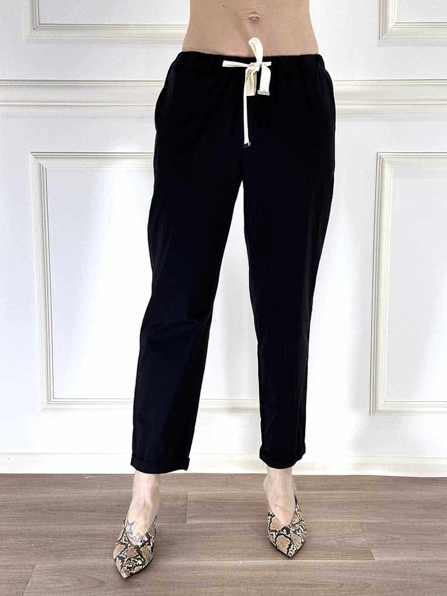 PANTALONE IN COTONE ART. TAB1761 - VICOLO - NERO, L