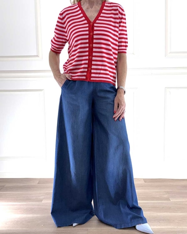 CARDIGAN RIGATO ART. 26287 - SUSY MIX