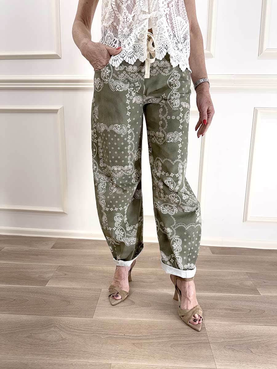 PANTALONE STAMPA BANDANA ART. S26PA42 - MOTEL