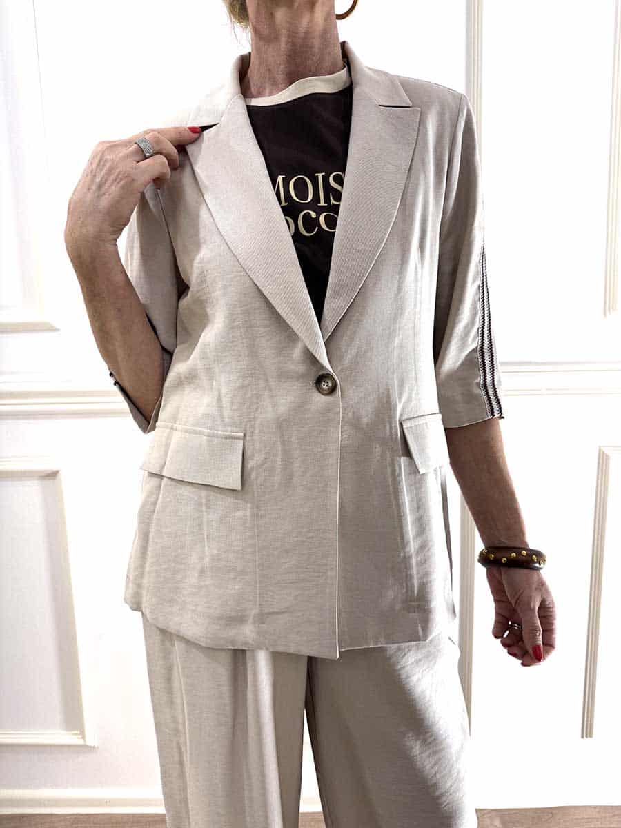 GIACCA CON PASSAMANERIA ART. 104951 - SUSY MIX